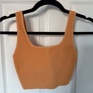 Babaton sculpt knit cropped tank